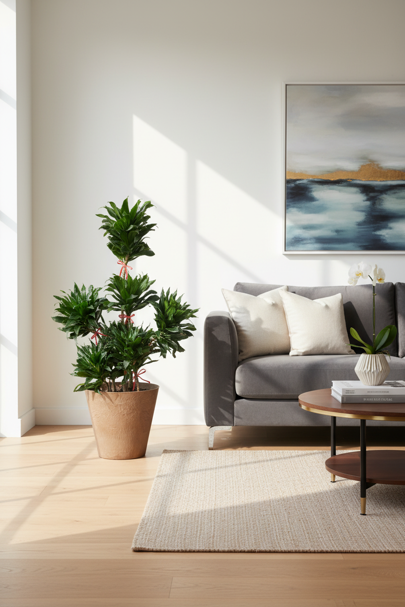 Dracaena Janet Craig floor plant - home lounge