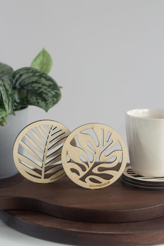 Plant Wooden Coasters
